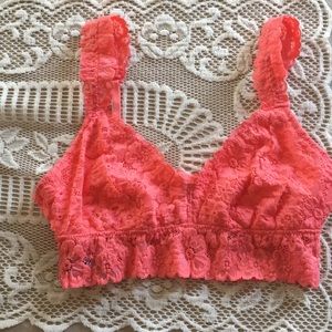 Aerie Bralette Coral Color M